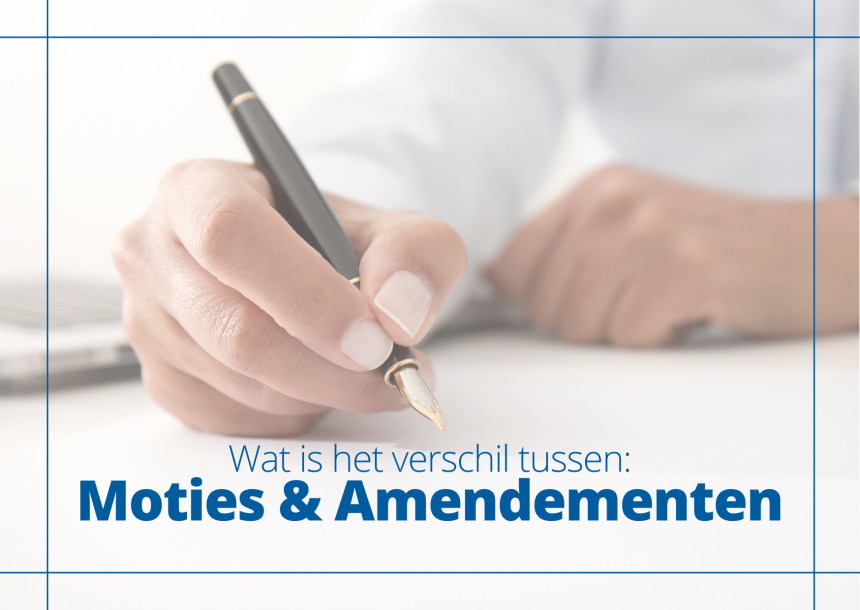 Moties en amendementen 
